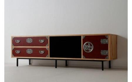 和の伝統を残した現代の家具【吉野民芸 AiAn 180TVボード 朱】