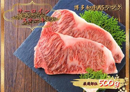 博多和牛サーロインステーキセット 500g（250g×2枚）