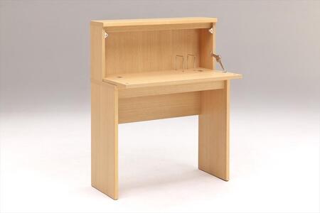 ＜天板が折りたためて省スペースで有効利用できるデスク＞ライテングデスク85／ナチュラル／机／大川家具