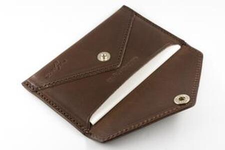 maf pinto 薄型名刺入れ レザーカードケース ダークブラウン