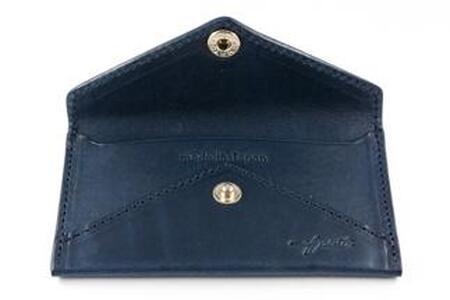 maf pinto 薄型名刺入れ レザーカードケース ネイビー