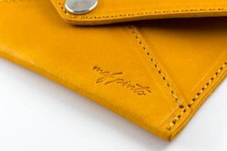 maf pinto 薄型名刺入れ レザーカードケース イエロー