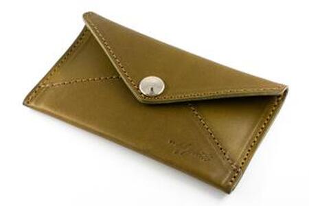 maf pinto 薄型名刺入れ レザーカードケース オリーブ