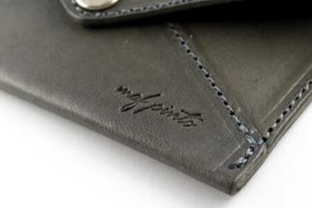 maf pinto 薄型名刺入れ レザーカードケース グレー