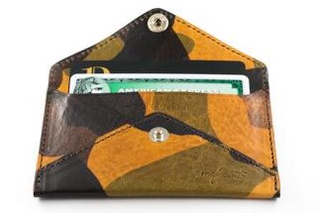 maf pinto 薄型名刺入れ レザーカードケース カモフラージュ ライト