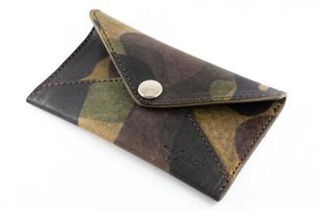 maf pinto 薄型名刺入れ レザーカードケース カモフラージュ ダーク