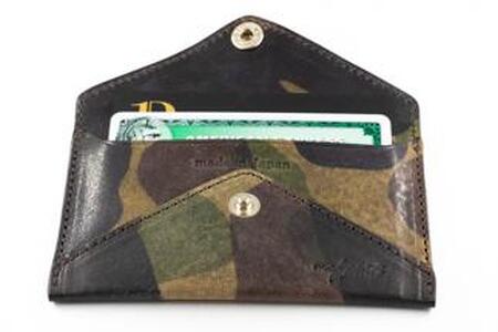 maf pinto 薄型名刺入れ レザーカードケース カモフラージュ ダーク