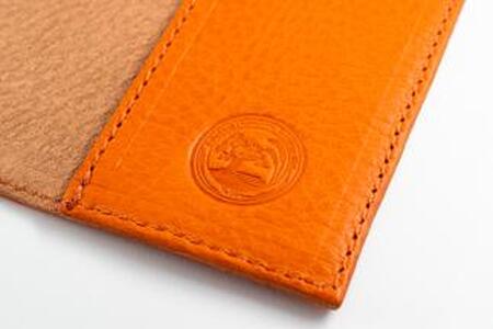 maf pinto (マフ ピント) レザーブックカバー新書サイズ（レギュラーモデル）オレンジ シュリンク