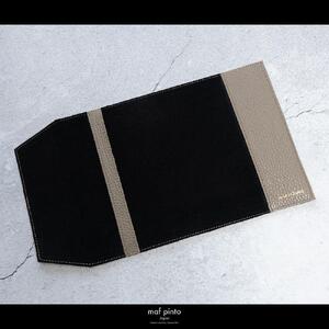 maf pinto (マフ ピント) レザーブックカバー 四六判サイズ ADRIA LINE トープ 本革 日本製