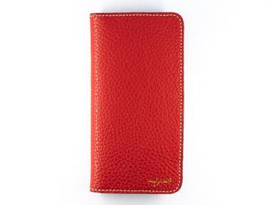 maf pinto アイフォーンケース 本革 日本製 (iPhone SE 第2世代 ／ 8 ／ 7, ) ADRIA LINE 【 フレッシュレッド】