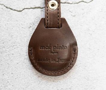 エアタグ用 キーホルダー カバー レザー 本革 キーリング apple airtag 【ダークブラウン】