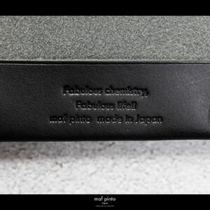 maf pinto (マフ ピント) キーリング キーホルダー 小銭入れ付き ミニ財布 ブラック レザー 本革 日本製