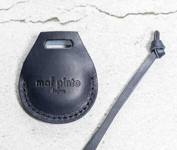 エアタグ用 ケース カバー(フルカバーモデル) レザー 本革 apple airtag 【ネイビー】