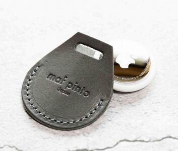 エアタグ用 ケース カバー（フルカバーモデル） レザー 本革 apple airtag 【グレー】