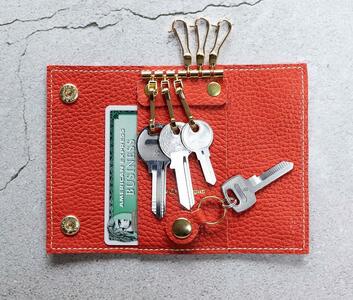 maf pinto (マフ ピント) キーケース フレッシュレッド ADRIA LINE レザー 本革 日本製