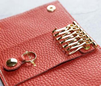 maf pinto (マフ ピント) キーケース フレッシュレッド ADRIA LINE レザー 本革 日本製