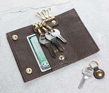 maf pinto (マフ ピント) キーケース チョコレート ADRIA LINE レザー 本革 日本製