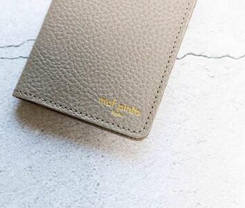maf pinto (マフ ピント) レザーカードケース クリアポケット トープ ADRIA LINE 本革 日本製