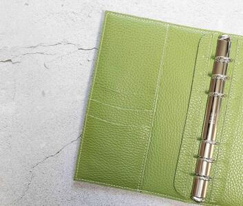 maf pinto (マフ ピント) システム手帳 グリーンティー ADRIA LINE バイブル B6 レザー 本革 日本製