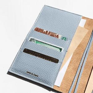 maf pinto (マフ ピント) 手帳カバー B6サイズ ライトブルー ADRIA LINE レザー 本革 日本製