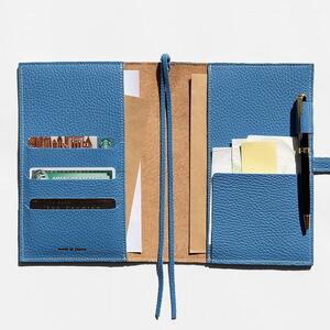 maf pinto (マフ ピント) 手帳カバー B6サイズ フレッシュブルー ADRIA LINE レザー 本革 日本製