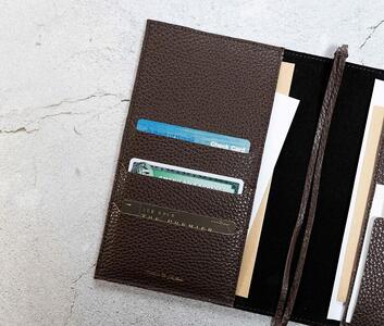 maf pinto (マフ ピント) 手帳カバー B6サイズ チョコレート ADRIA LINE レザー 本革 日本製