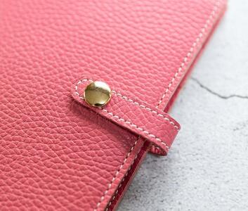 maf pinto (マフ ピント) 手帳カバー A5サイズ ピンク ADRIA LINE レザー 本革 日本製