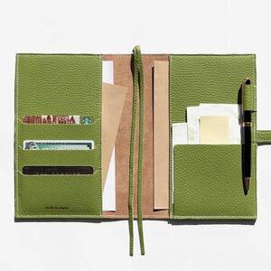 maf pinto (マフ ピント) 手帳カバー A5サイズ グリーンティー ADRIA LINE レザー 本革 日本製
