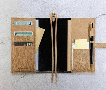 maf pinto (マフ ピント) 手帳カバー A6(文庫)サイズ カプチーノ ADRIA LINE レザー 本革 日本製