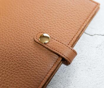 maf pinto (マフ ピント) 手帳カバー A6(文庫)サイズ キャラメル ADRIA LINE レザー 本革 日本製
