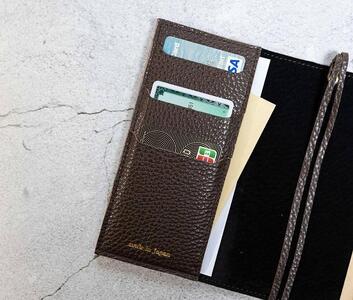 maf pinto (マフ ピント) 手帳カバー A6(文庫)サイズ チョコレート ADRIA LINE レザー 本革 日本製