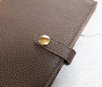 maf pinto (マフ ピント) 手帳カバー A6(文庫)サイズ チョコレート ADRIA LINE レザー 本革 日本製