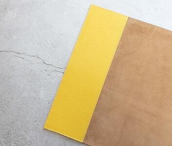 maf pinto (マフ ピント) ノートカバー B5サイズ ライトイエロー ADRIA LINE レザー 本革 日本製