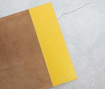 maf pinto (マフ ピント) ノートカバー B5サイズ ライトイエロー ADRIA LINE レザー 本革 日本製