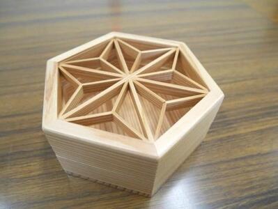 組子箱 小物入れ | 組子 伝統工芸 大川 桐製品 細工 受注生産 組子 収納 ケース オフィス 杉 スギ 新生活 送料無料