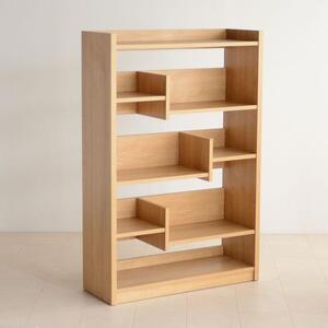 LANE(レーン) シェルフ80L オーク 幅80 高さ120 ロータイプ 多目的ラック