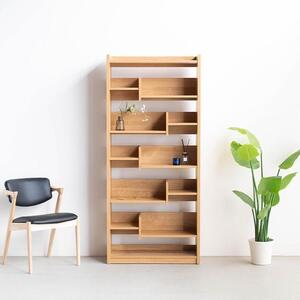 LANE(レーン) シェルフ80 オーク 幅80 高さ180 ハイタイプ 多目的ラック