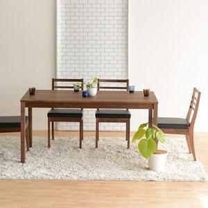 DT01 ウレタン DCゴーダ オールマイティブラック ウォールナット 5点 ダイニングセット