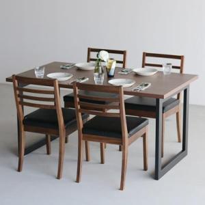 DT02 ウレタン DCゴーダ オールマイティブラック ウォールナット 5点 ダイニングセット