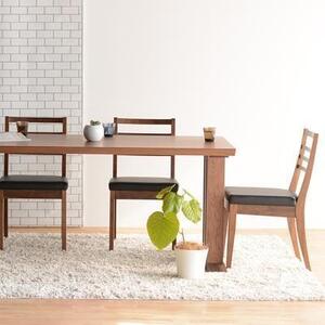 DT09 ウレタン DCゴーダ オールマイティブラック ウォールナット 5点 ダイニングセット