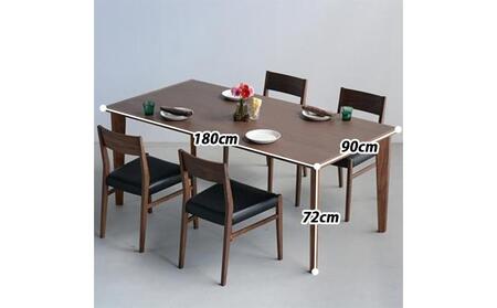 DTMM01-02 DC01 オールマイティブラック ウォールナット 5点 ダイニングセット