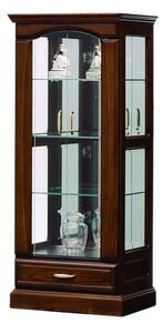 【開梱設置】バーボン60(M)コレクションボード(幅60cm×奥行47cm×高さ140cm)| コレクションケース ガラス 飾り棚 コレクションラック 完成品 ショーケース 大型 フィギュア ケース 魅せる収納 コレクション 棚 アンティーク 家具