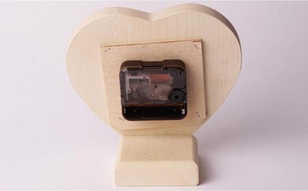 ハート置き時計 アンティークホワイト