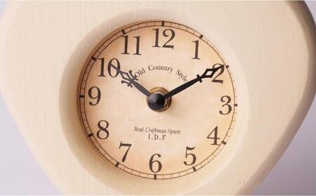 ハート置き時計 アンティークホワイト