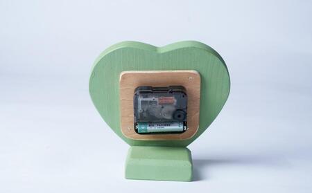 ハート置き時計 ロイヤルグリーン