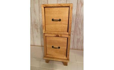 ゲタ付き小引き出し2段整理箱