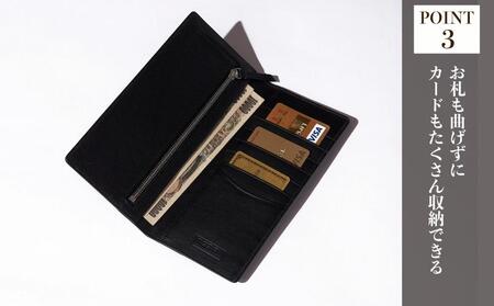 木の長財布 黒檀