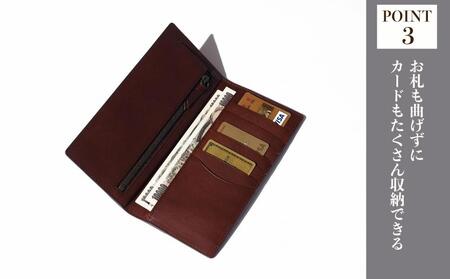 木の長財布 楠バール