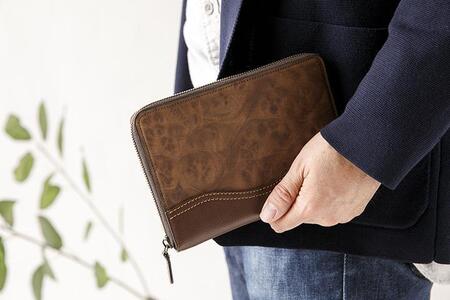 木のパスポートケース ナットバール