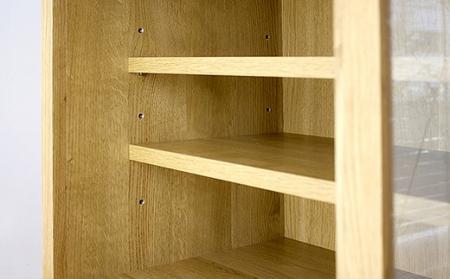 【開梱設置】高野木工 CANO カノ 85カップボード ホワイトオーク【10年保証】